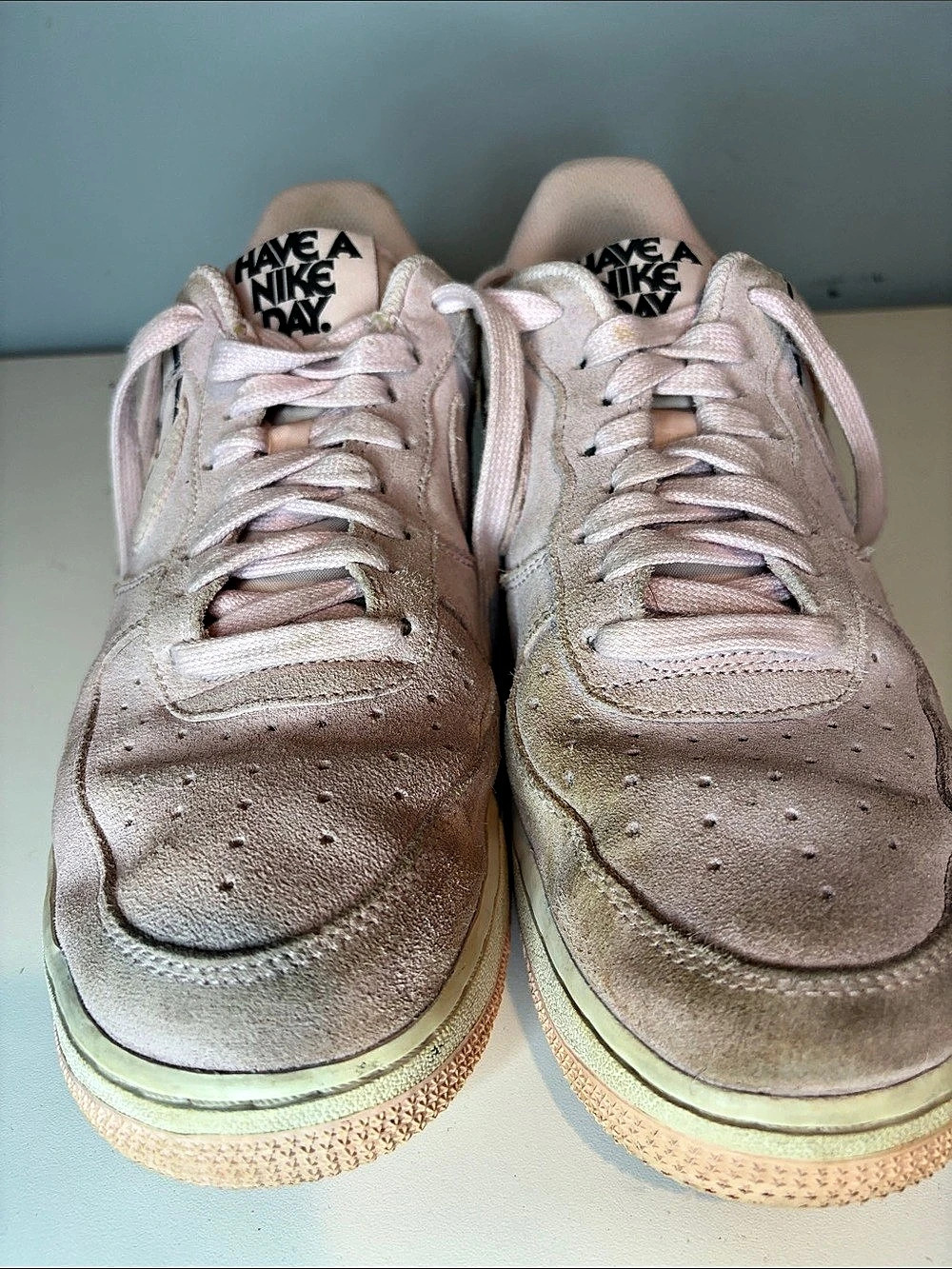 Nike Air Force 1 Pink & White Sneakers special Have a Nike Day Collection